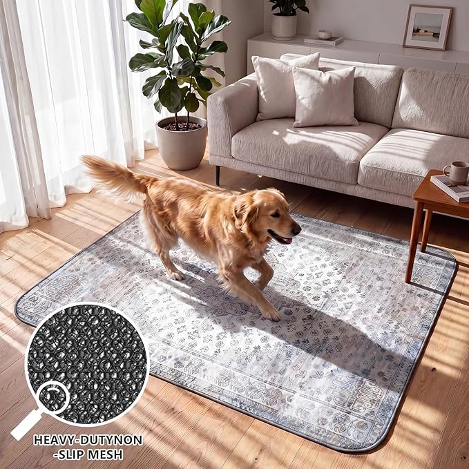 Washable Pee Pads for Dogs and Cats, 2 Pack Absorbent Thick Reusable Training Dog Pet Puppy Pads, Waterproof & Non-Slip Whelping Pads for Potty Training, Whelping, Playpen, Crate, Prevents Leakage