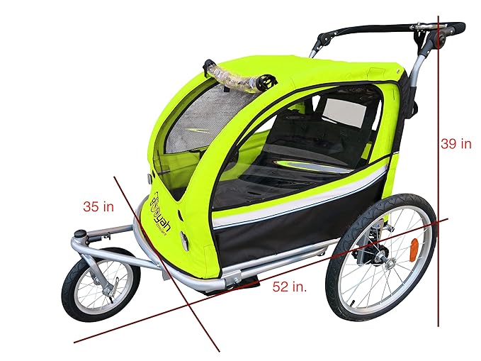 Stroller Cover for Booyah Double Child and Large Pet Stroller. Fits Clevr and Aosom too.