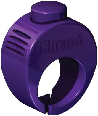 Karen Pryor Small Clicker Ring for Dogs & Puppies – Hands-Free Dog Training Clicker with Ergonomic Finger Ring & Pull-On Closure – Loud, Clear Sound for Effective Behavior Reinforcement (Purple)