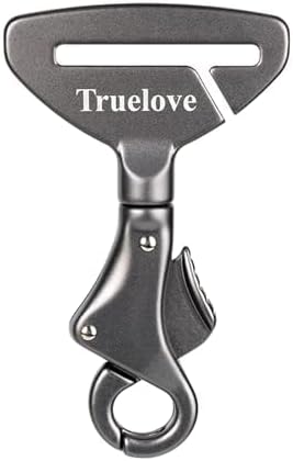 Truelove Vehicle Seat Belt Safety Buckle Lock, Dog Car Restraint, Universal Seatbelt Clip for Pet Travel, 2.7 * 4.7inch, Grey