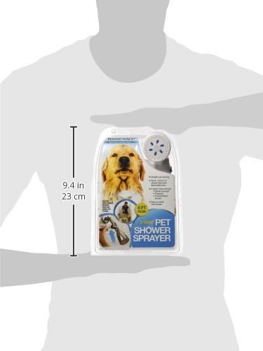 3 Way Pet Shower Sprayer with 8 Foot Hose and Quick Connect to Showerhead