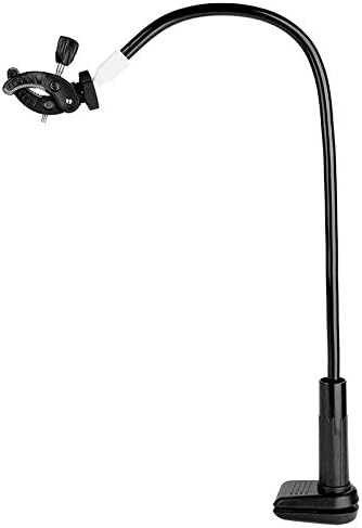 Dog Pet Grooming Table Hair Dryer Stand Holder Hands, Adjustable Flexible Third Arm Hose Tube Holder with Clamp (Black)