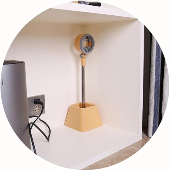 Hair Dryer Stand, Hands Free 180 Degree Rotation Foldable Hair Dryer Holder Stand, Floor Stand Blow Hair Dryer Holder for Bathroom, Vanity, Makeup Room, for Pets and Women(Beige with Carton Packaging)