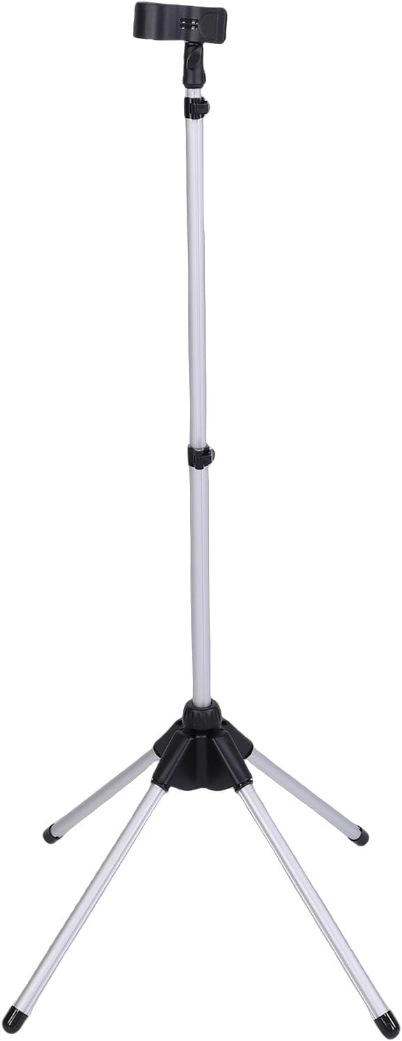 Pongnas Adjustable Hair Dryer Stand Hair Dryer Holder Stand with Stable Quadripod Base and Folding Design for Home Pet Grooming Salon Bathroom