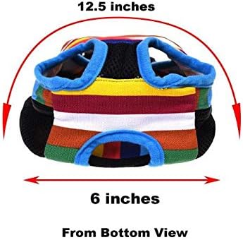 Pet Dog Carrier Backpack Mesh Camouflage Outdoor Travel Products Breathable Shoulder Handle Bags for Small Dog Cats (XL, Rainbow)