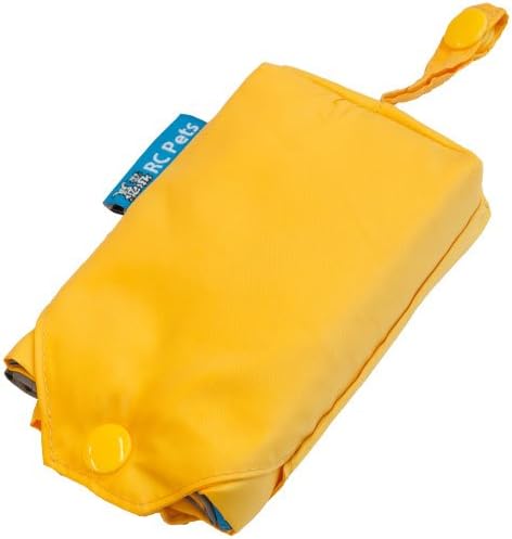 RC Pet Products Packable Dog Rain Poncho, Sunshine, Small