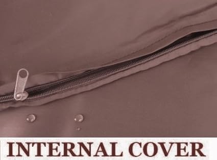 Dogbed4less 2 Pack Internal Duvet Case Waterproof Zipper Dog Bed Cover for Large 41"x27"X4" Memory Foam Pad Pet Bed - 45"X31" Flat