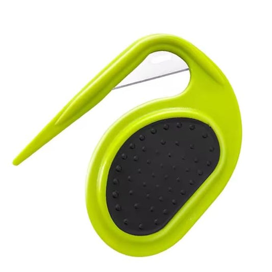 Grooming Knife for Long-Haired Pets - Remove Clumps Pet Knotting Massage Comb,3 In1 Multifunctional Dog Comb For Removing Tangled and Loose Hair (Green, Medium)