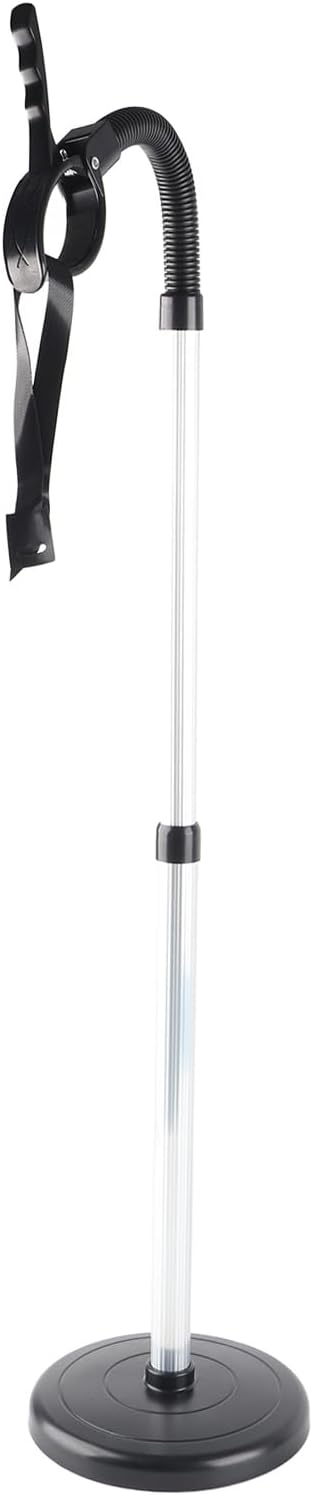 Adjustable Height Hair Dryer Stand, Flexible Neck Heavy Base Stand, Hook and Loop with Pet Design, Ideal for Women & Pets Hair Dryer Accessory