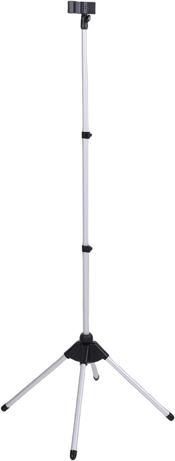 Pongnas Adjustable Hair Dryer Stand Hair Dryer Holder Stand with Stable Quadripod Base and Folding Design for Home Pet Grooming Salon Bathroom