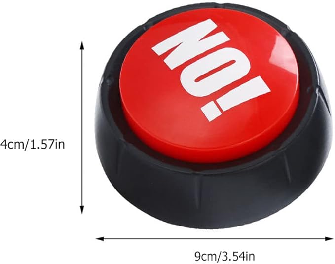 STOBOK Talking Buttons 2Pcs Yes Button and No Button with Sound, Dog Buttons for Communication Answer Buzzers Set Dog Talking Button Set Noise Button Toys Dog Talking Button Set
