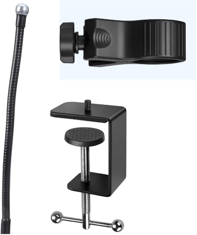 Hair Dryer Stand Hands Free, Rotatable Hair Dryer Holder, Adjustable Lazy Hair Dryer Hands Free Stand with 360° Rotatable Clamp for Pet Dogs Cats Grooming - 20" (8in)