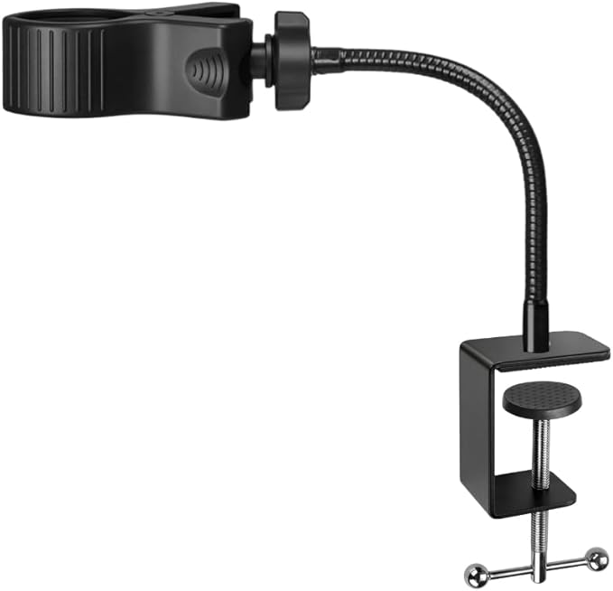 Hair Dryer Stand Hands Free, Rotatable Hair Dryer Holder, Adjustable Lazy Hair Dryer Hands Free Stand with 360° Rotatable Clamp for Pet Dogs Cats Grooming - 20" (12in)