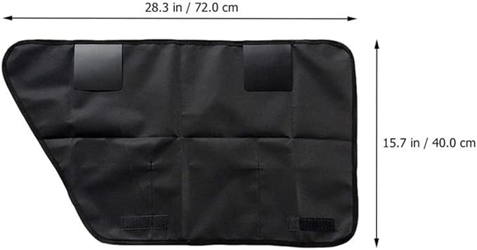 2-Pack Dog Car Door Guard - Anti-Scratch Back Seat Protector - Oxford Fabric, Black - Pet Supplies - Car Accessories for Dogs