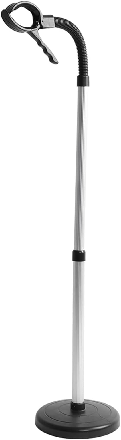 Adjustable Hair Dryer Holder Stand Stainless Steel Hair Dryer Wall Mount Hands Free Blow Dryer Bracket for Home Salon Pet Grooming ABS Material 26.4 Inch Length