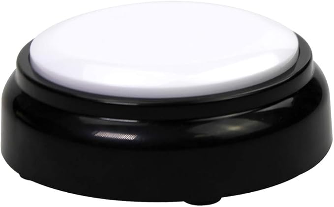 Recordable Sound Button- Record & Playback Your Own Message- Recordable Talking Button 30 Second-Answer Buzzers for Funny Novelty Office Desk Gag Gift Custom That was Easy Button