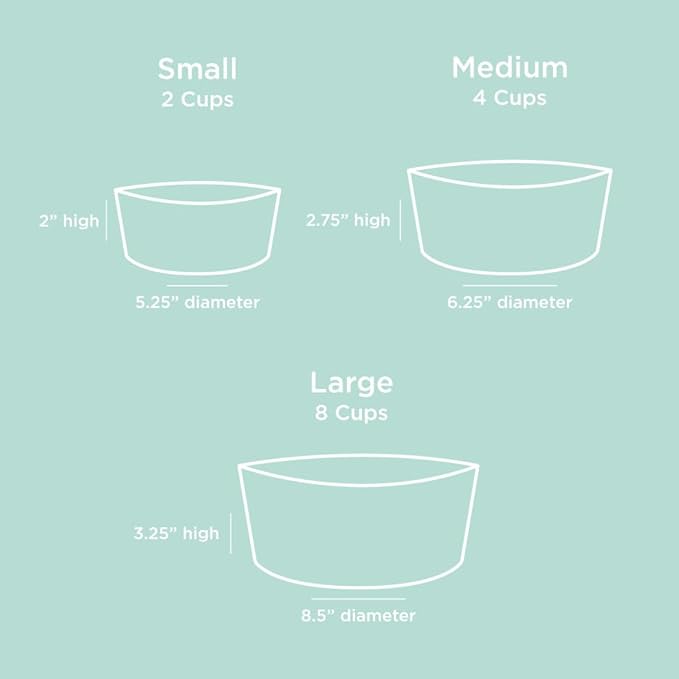 Waggo Simple Solid Double Dog Bowl and Dog Bowl Stand - Double Iron Stand with Double Ceramic Feeder or Water Bowl, Small or Large Dog Elevated Pet Feeder (Matte Black, Medium)