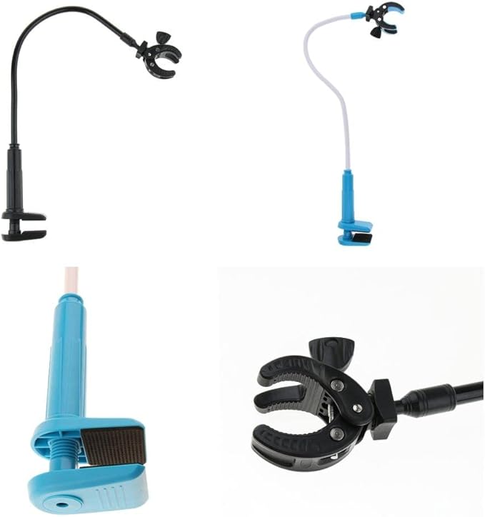 Baoblaze Grooming Table Hair Dryer Stand Holder Hands- Third Arm Adjustable, Black, as described