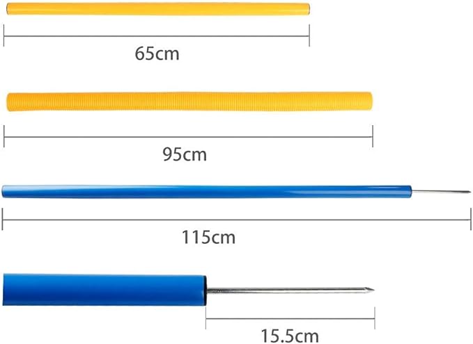 PAWISE Dog Agility Training Equipment,Puppy Agility Kit with Jump Ring, Adjustable Hurdles & Weave Poles,Outdoor Dog Obstacle Course for Backyard,Park Training, Portable Dogg Exercise Set