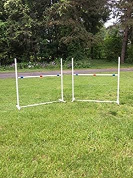 Dog Agility Equipment Single Bar Jumps | Set of 2 Jumps