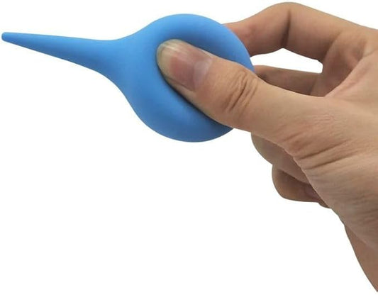 60ml Hand Bulb Ear Syringe, Soft Reusable Rubber Suction Ear Bulb Syringe Ball, Baby Ear Cleaning Bulb, Ear Washing Squeeze Bulb for Kids, Adults, Pets