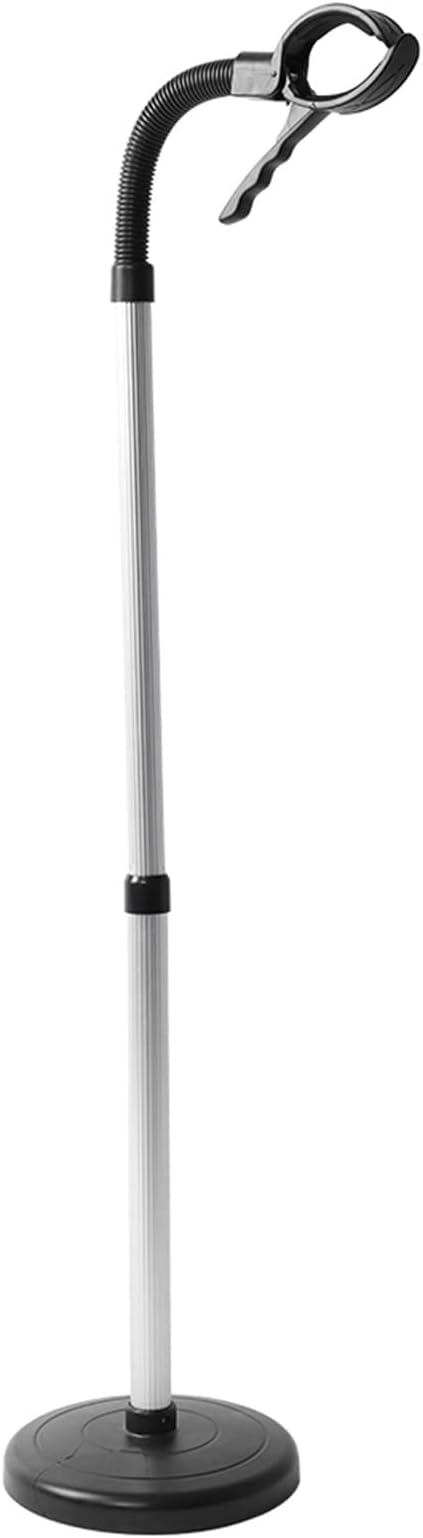 Adjustable Hair Dryer Holder Stand Stainless Steel Hair Dryer Wall Mount Hands Free Blow Dryer Bracket for Home Salon Pet Grooming ABS Material 26.4 Inch Length