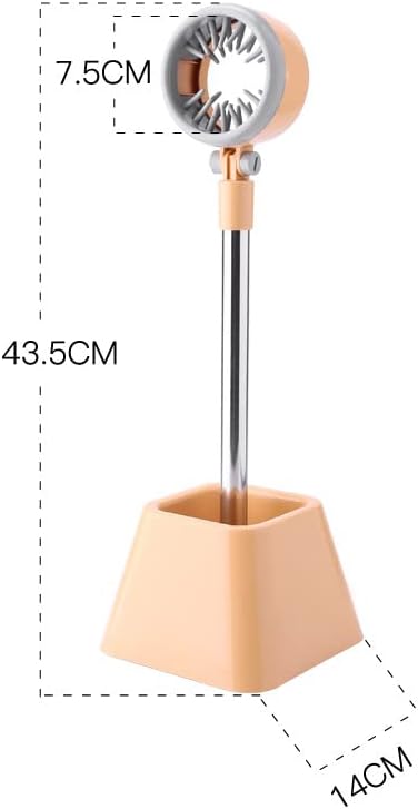 Hair Dryer Stand, Hands Free 180 Degree Rotation Foldable Hair Dryer Holder Stand, Floor Stand Blow Hair Dryer Holder for Bathroom, Vanity, Makeup Room, for Pets and Women(Beige with Carton Packaging)