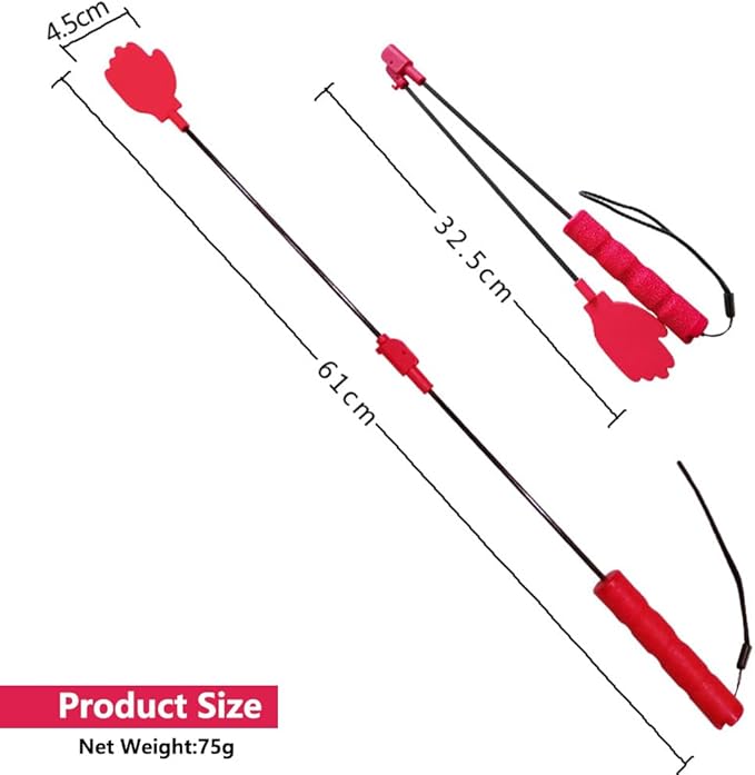 LogFaadCoi Collapsible Portable Dog Training Stick,Silicone Durable Dog Training Whip with Anti-Slip Handle,Outdoor and Indoor Training Dog Tools,Puppy Training Whip Exercise Accessory