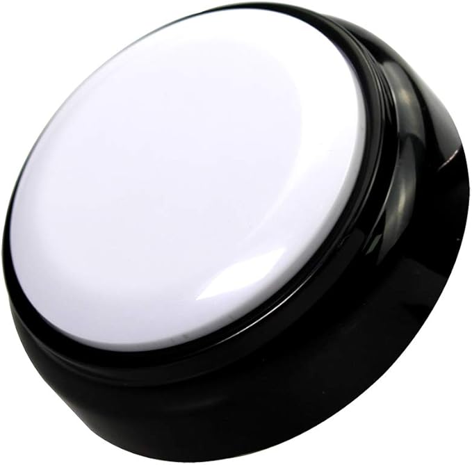 Recordable Sound Button- Record & Playback Your Own Message- Recordable Talking Button 30 Second-Answer Buzzers for Funny Novelty Office Desk Gag Gift Custom That was Easy Button