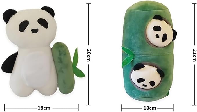 Panda Dog Toy Snuffle Dog Plush Toys Interactive Dog Toys with Squeaky and Hiding Dog Enrichment Toys for Dogs and Cats