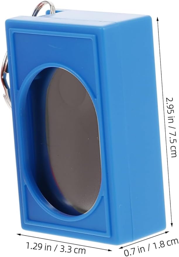 2pcs Portable Square Box Training Clicker Puppy Clicker Trainer for Dogs Cats Birds Lizards Fish Aid for Indoor Use (Red+Blue)