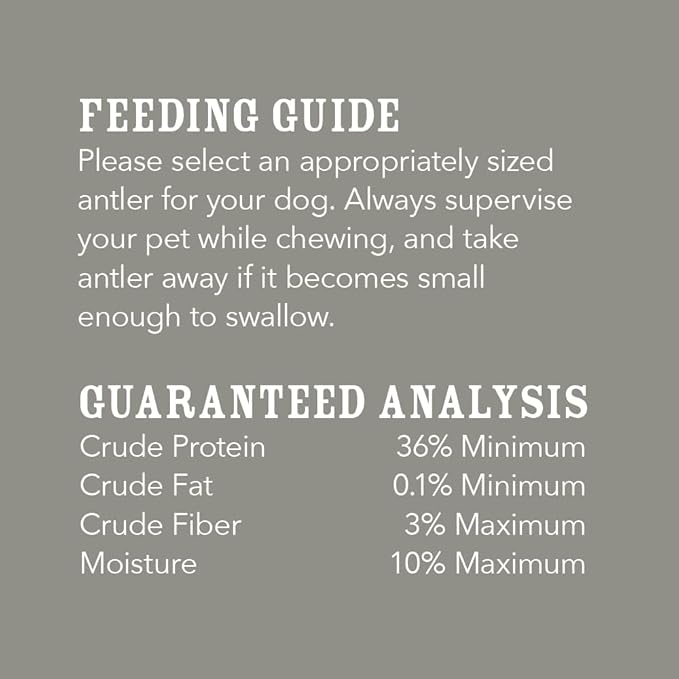 Amazon Brand - Wag Split Elk Antler, Naturally Shed, Long Lasting for Aggressive Chewers, Medium (Best for Dogs 15-30 lbs)