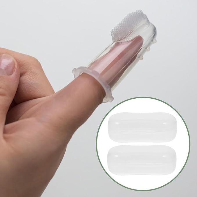 Hemobllo 20-Pack Clear PP Finger Toothbrush Travel Case – Dustproof Snap-Lock Storage for Dog & Baby Dental Care, Portable Organizer for Pet Grooming Kit & Diaper Bag