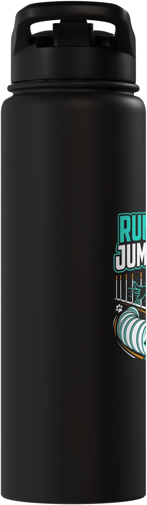 Run Weave Jump Tunnel Dog Agility Stainless Steel Insulated Water Bottle