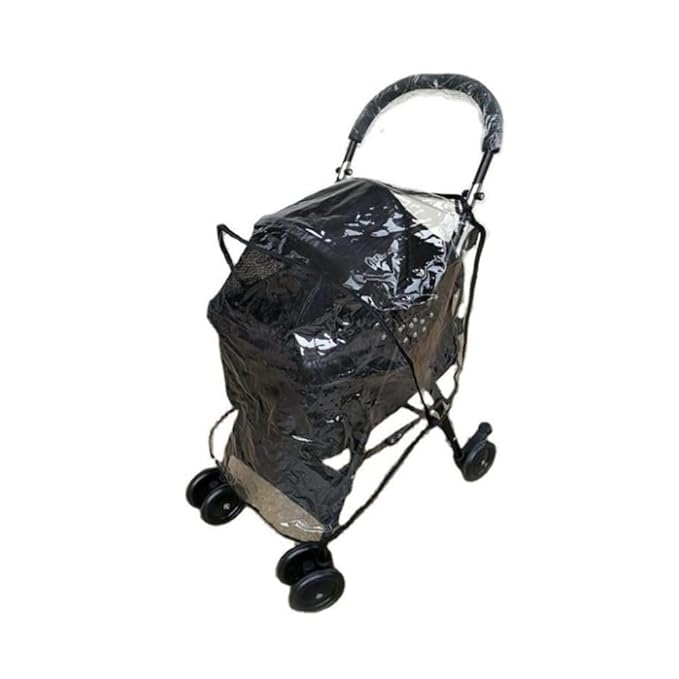 Universal Stroller Rain Cover, Transparent Pet Stroller Cover Waterproof Windproof Stroller Accessory for Outdoor Protection