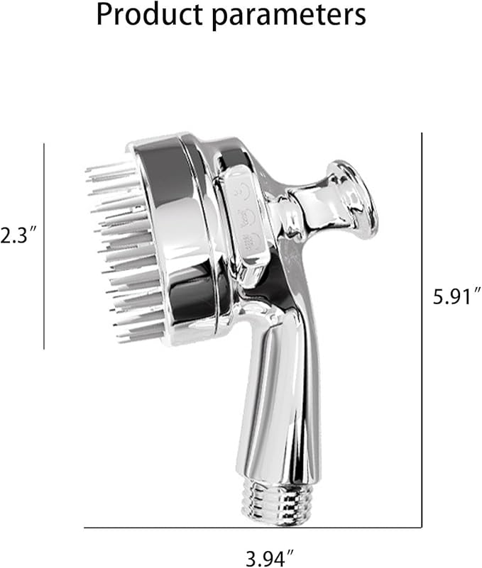 Dog Shower Head, Cat Bath Sprayer with Soft Silicone Massage and Pressure Boosting, Handheld Pet Washing Nozzle with Aerator