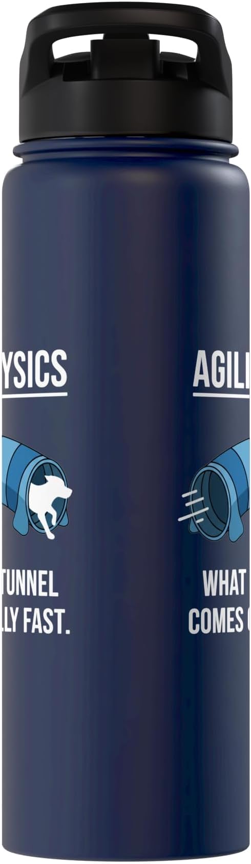 Dog Agility Physics, What Goes In Tunnel Comes Out Really Stainless Steel Insulated Water Bottle