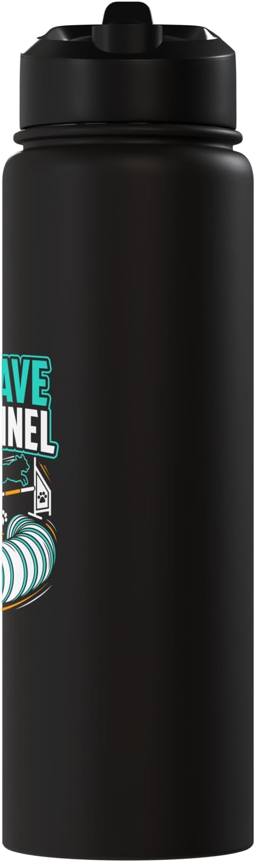 Run Weave Jump Tunnel Dog Agility Stainless Steel Insulated Water Bottle
