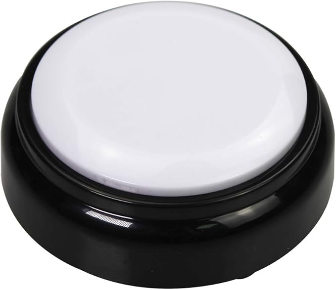 Recordable Sound Button- Record & Playback Your Own Message- Recordable Talking Button 30 Second-Answer Buzzers for Funny Novelty Office Desk Gag Gift Custom That was Easy Button