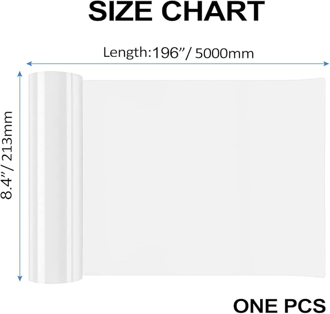 KEBE Door Scratch Protector, Clear Premium Furniture Guard, 196 x 8.4 Inch Cat Dog Scratch Shield Protector, Durable Anti-Scratch Vinyl Door Cover Protects Walls & Furniture