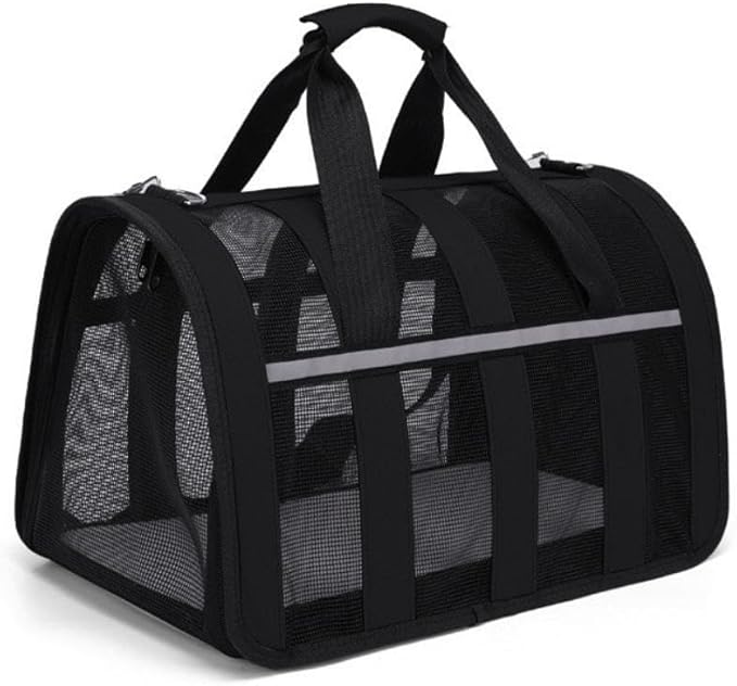 Cat, Dog Carrier, Airline Approved Pet Carrier for Cats and Dogs up to 20 Lbs, Soft, Foldable, Washable Travel Bag for Small to Medium Pets, Portable Comfortable Cat Dog Carrier for Home Outdoor Use