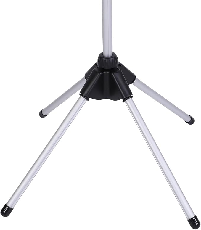 Pongnas Adjustable Hair Dryer Stand Hair Dryer Holder Stand with Stable Quadripod Base and Folding Design for Home Pet Grooming Salon Bathroom