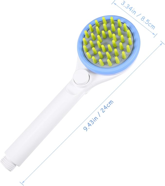 Milisten Pet Shower Brush with Hose Handheld Sprayer for Dogs and Cats Massage Bathing Tool for Long Saving Grooming Accessory for Puppy Care