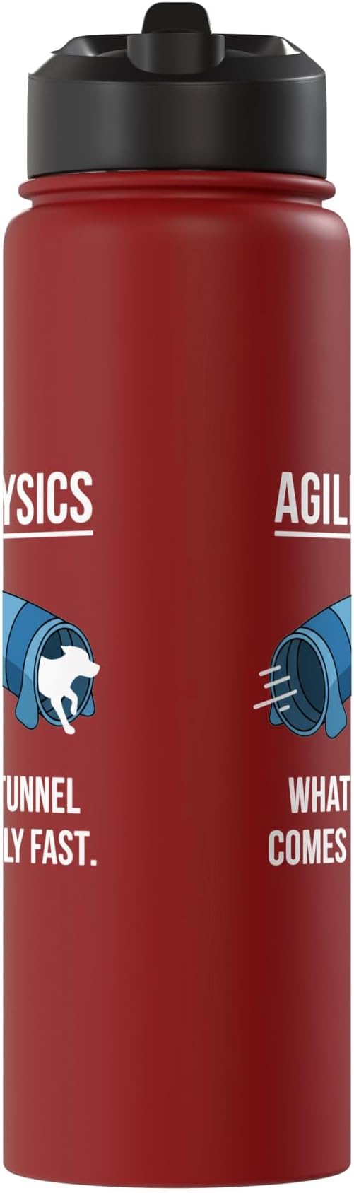Dog Agility Physics, What Goes In Tunnel Comes Out Really Stainless Steel Insulated Water Bottle