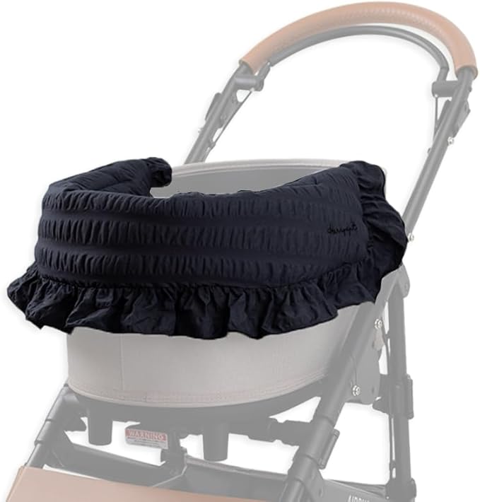 Stroller Cover for Pets, Stroller not Included, Comforter, Margaret The Lace Edition, Harryspet, Stroller Guard, Pet Stroller Front Section Guard, Cover only (Space Grey)
