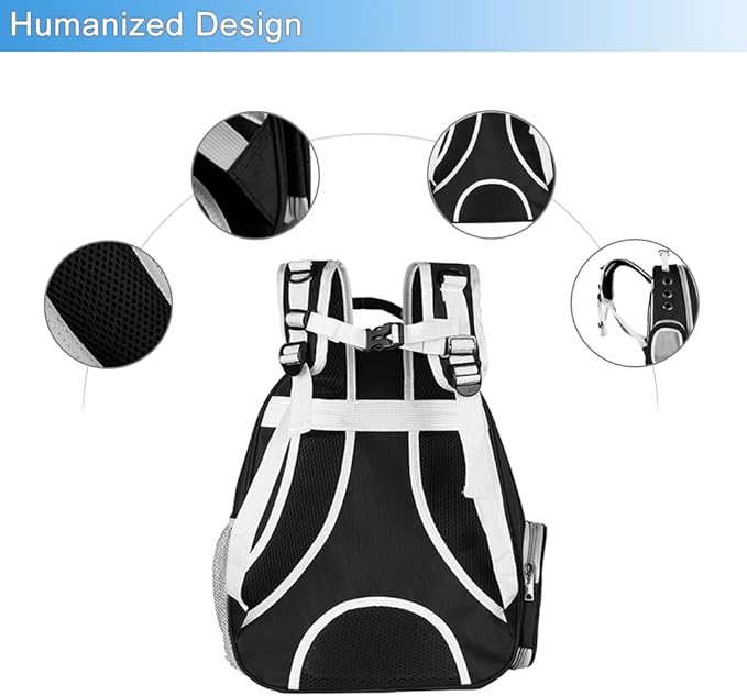 Cat Backpack Carrier, Pet Backpack, Breathable Cat Dog Space Capsule Backpack, Airline-Approved for Small Cats Dogs Birds Bunny Travel Hiking
