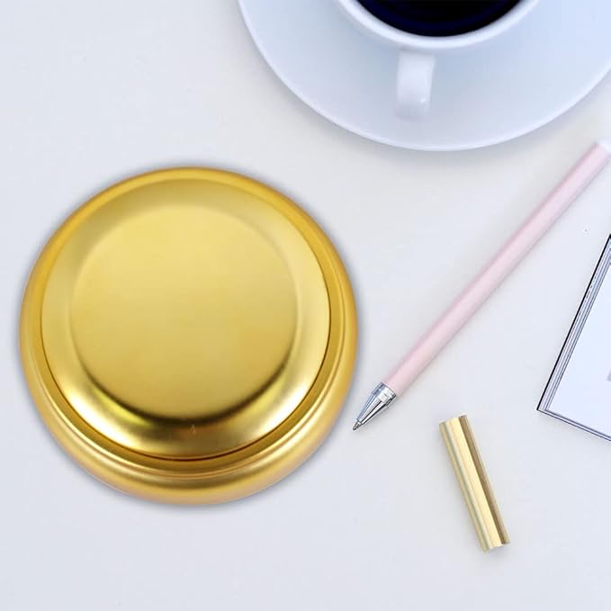Cover Recording Voice Button Easy Button Recordable Sound Talking Button Custom Buzzer Button for Communication Office Desk Gag Gift 30 Seconds - Gold