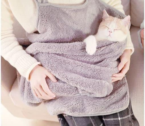 Generic Pet Dog Cat Carrier for Lap Cat or Lap Dog Travel Shoulder Bag Sling Front Backpack Soft Plush Handmade (Pink), Medium