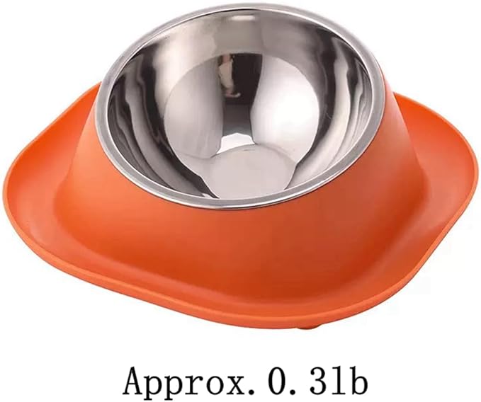 No Spill Cat Bowl Ant Proof Cat Dish for Kitten Pet Dog Small Animals Yellow S