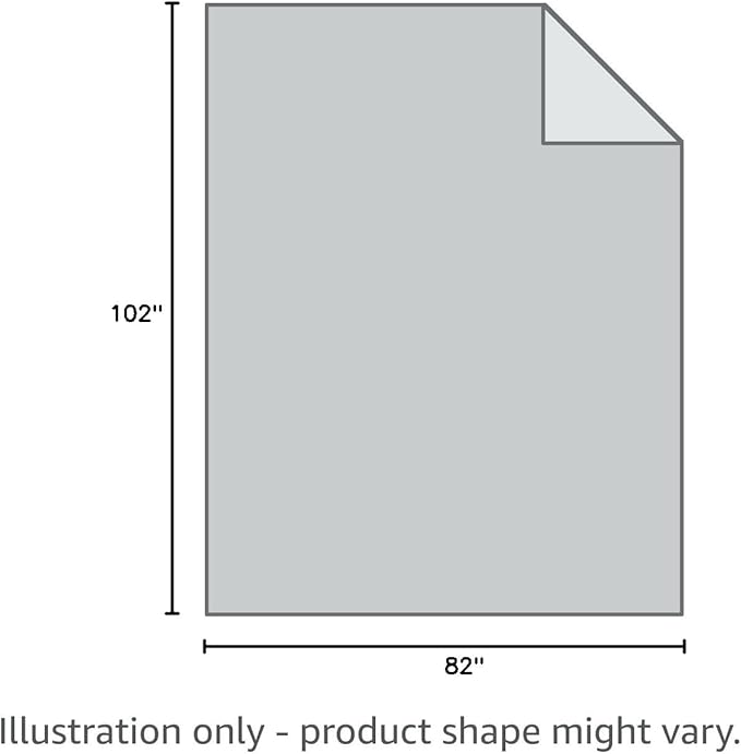 Ameritex Pet Bed Blanket Reversible 100% Waterproof Velvet Super Soft for Sofa and Bed (82x102 Inches, Light Grey+Grey)